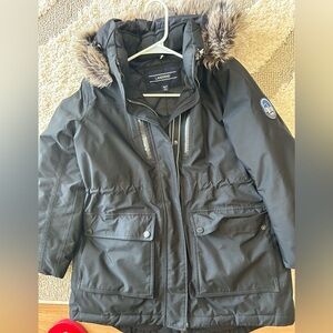 Lands' End women’s black Expedition Down filled parka